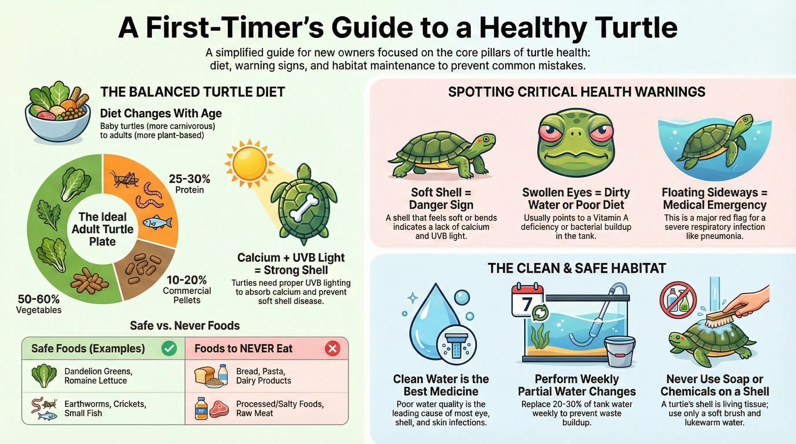 Complete Turtle Care Guide: Diet, Health & Tank Cleaning